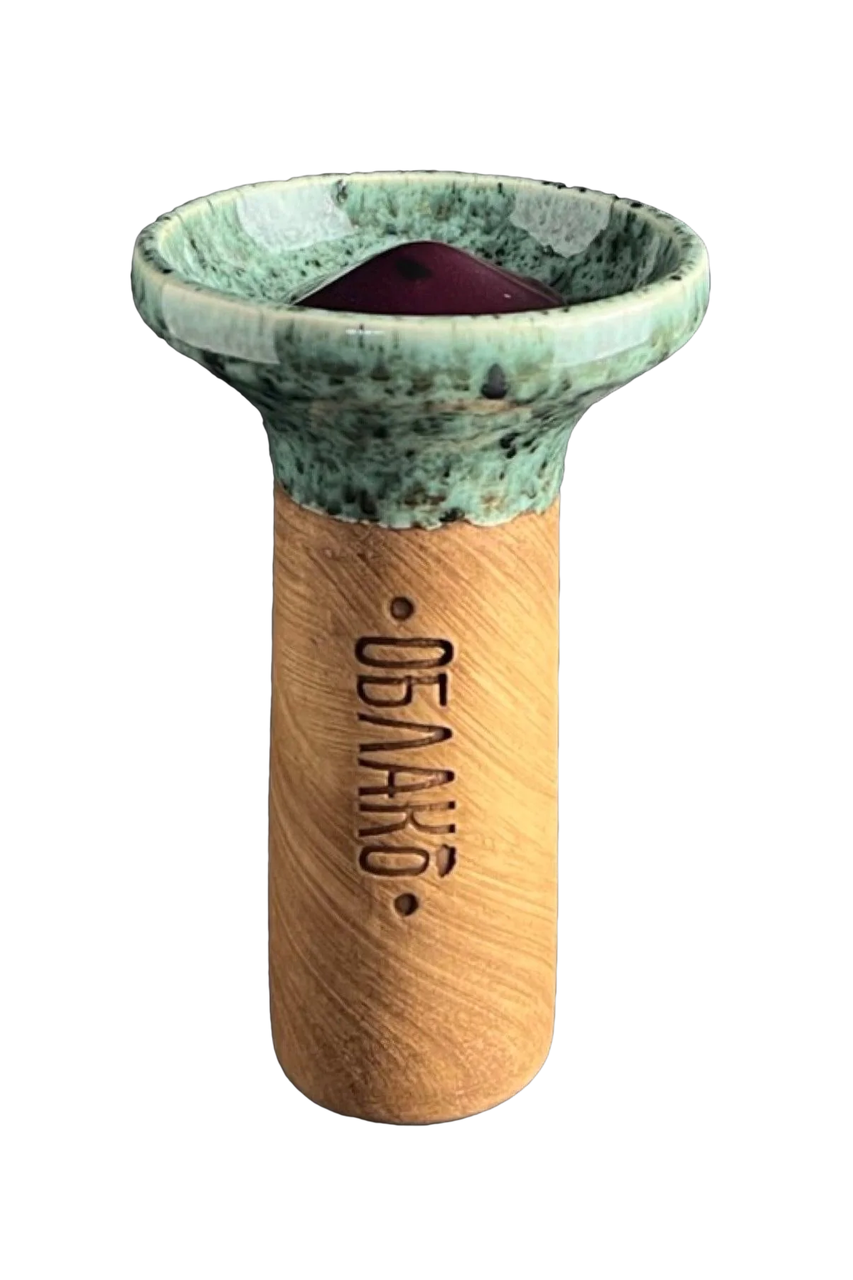 Bowl - Oblako Flow Brown on Turquoise