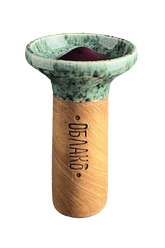 Bowl - Oblako Flow Brown on Turquoise