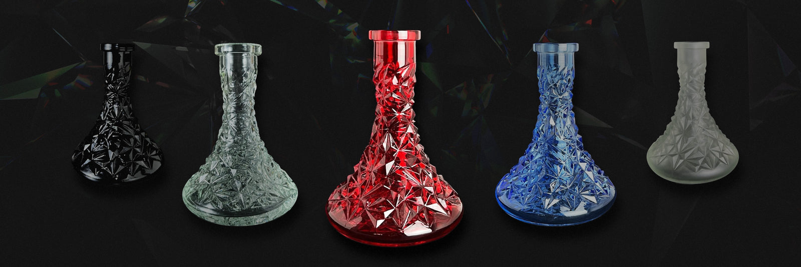 Křišťálové vázy pro vodní dýmky