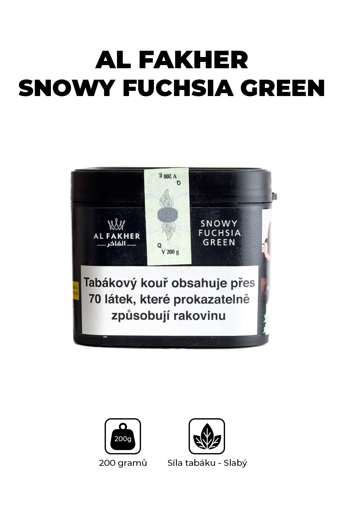 Tabák - Al Fakher 200g - Snowy Fuchsia Green