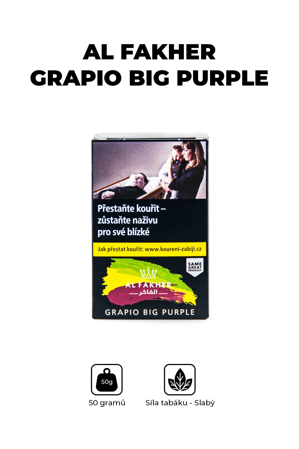 Tobacco - Al Fakher 50g - Grapio Big Purple