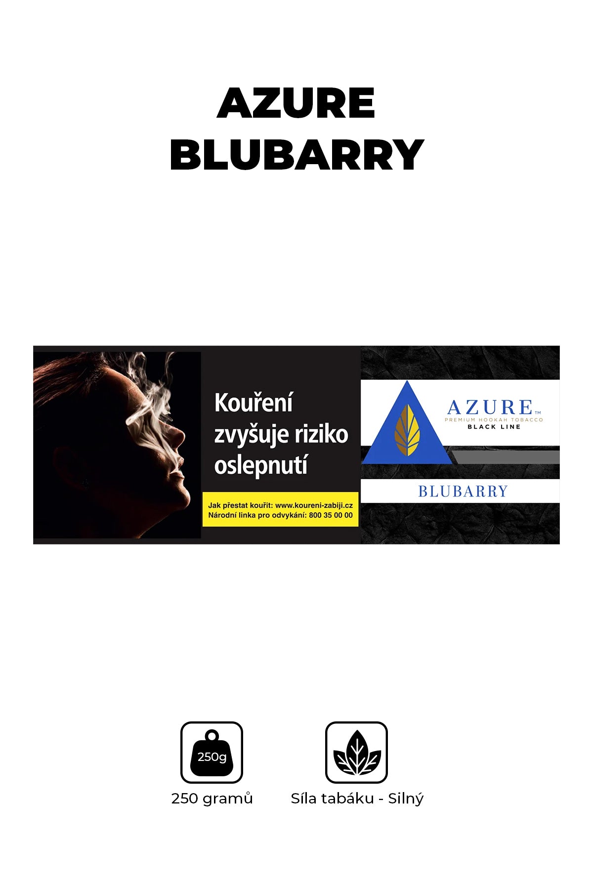 Tabák - Azure Black 250g - Blubarry