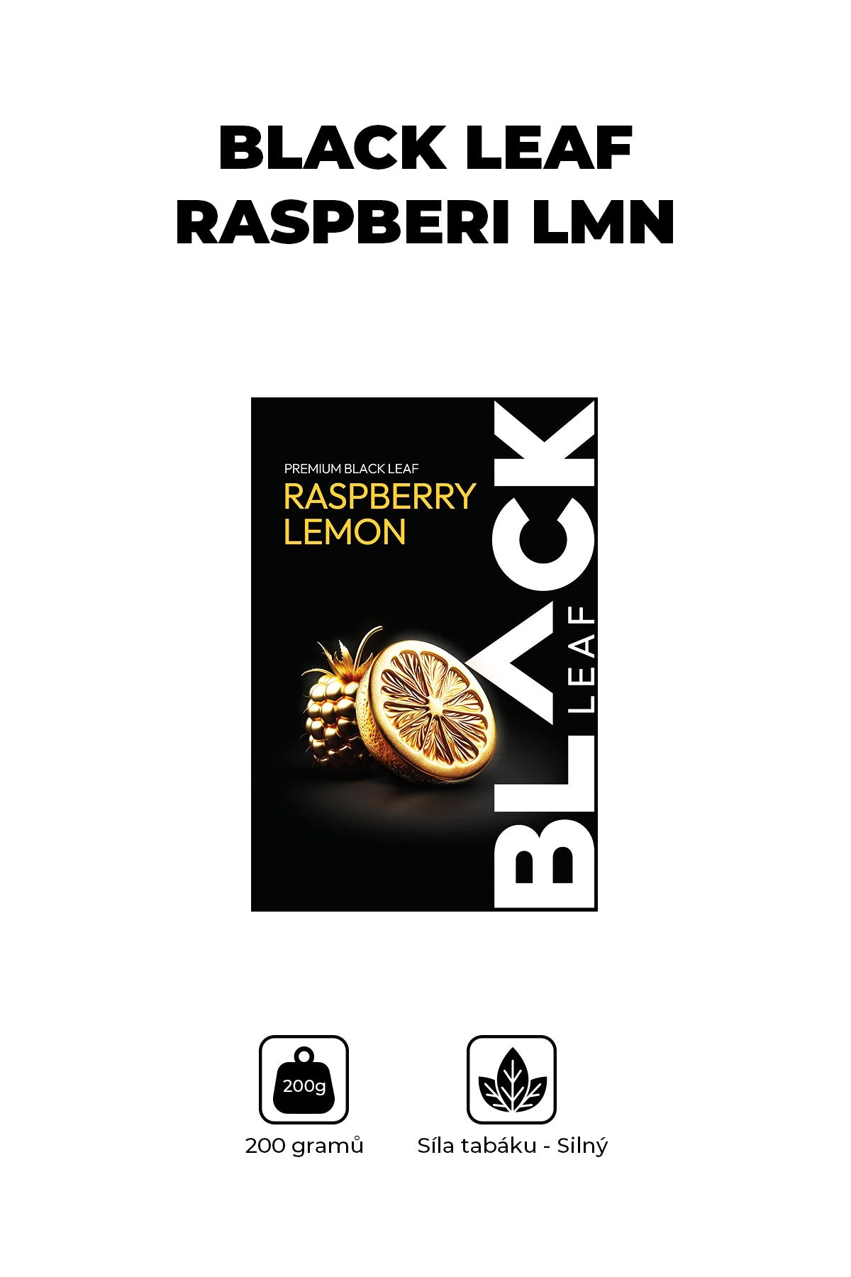 Tabák - BLACK Leaf 200g - Raspberi Lmn