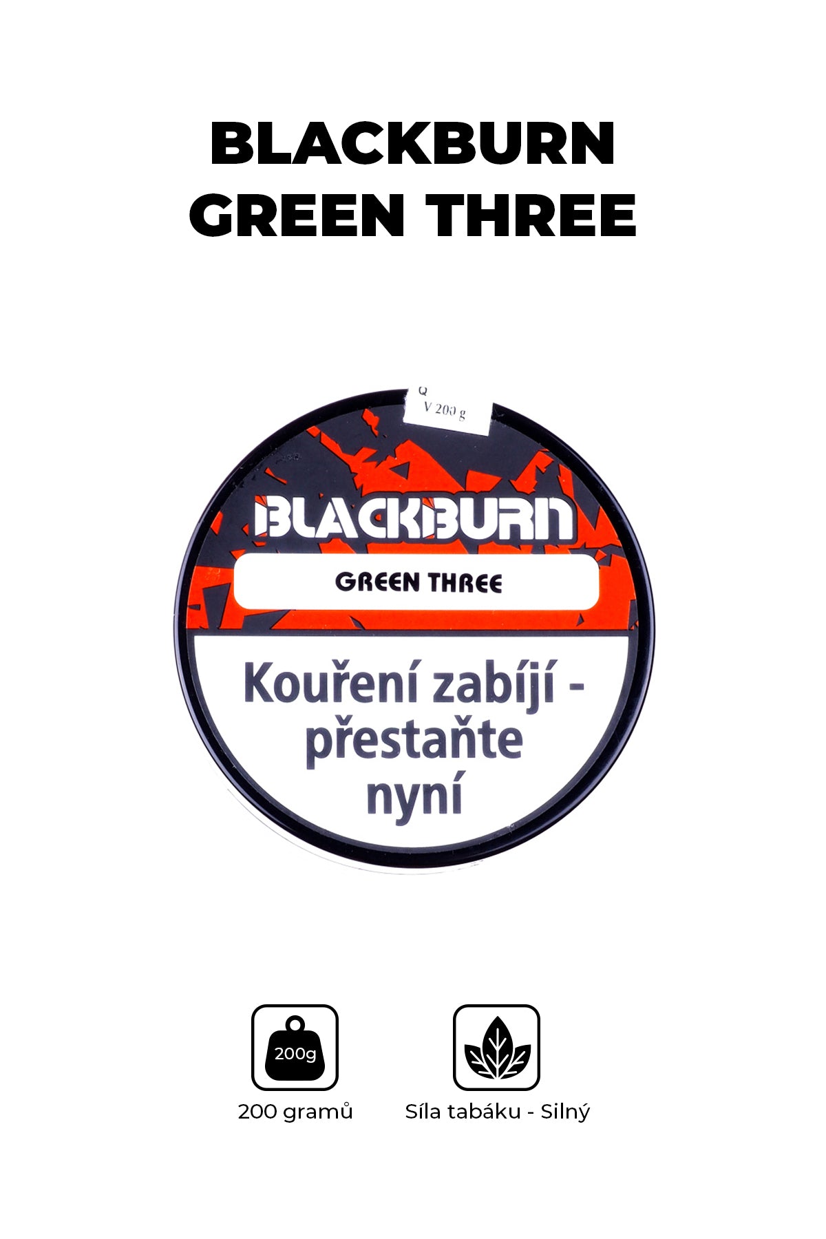 Tabák - BlackBurn 200g - Green Three