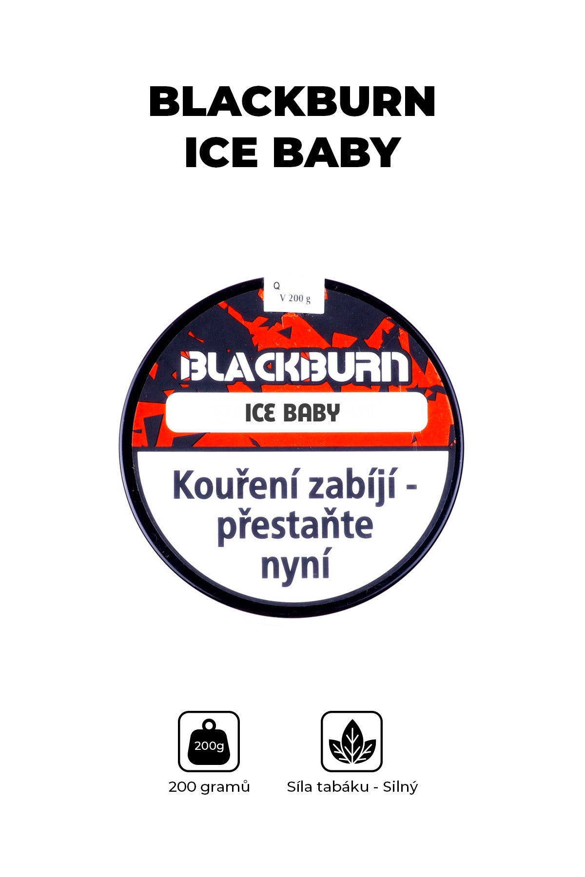 Tabák - BlackBurn 200g - Ice baby