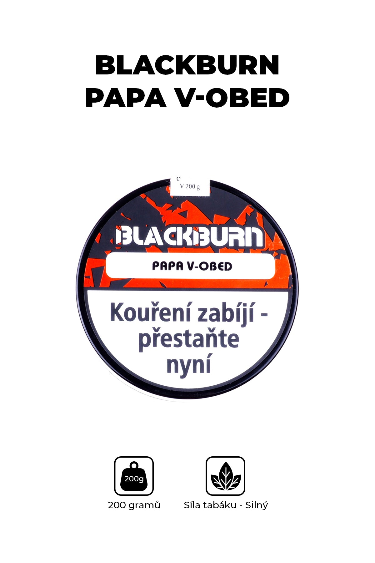 Tabák - BlackBurn 200g - Papa V-obed