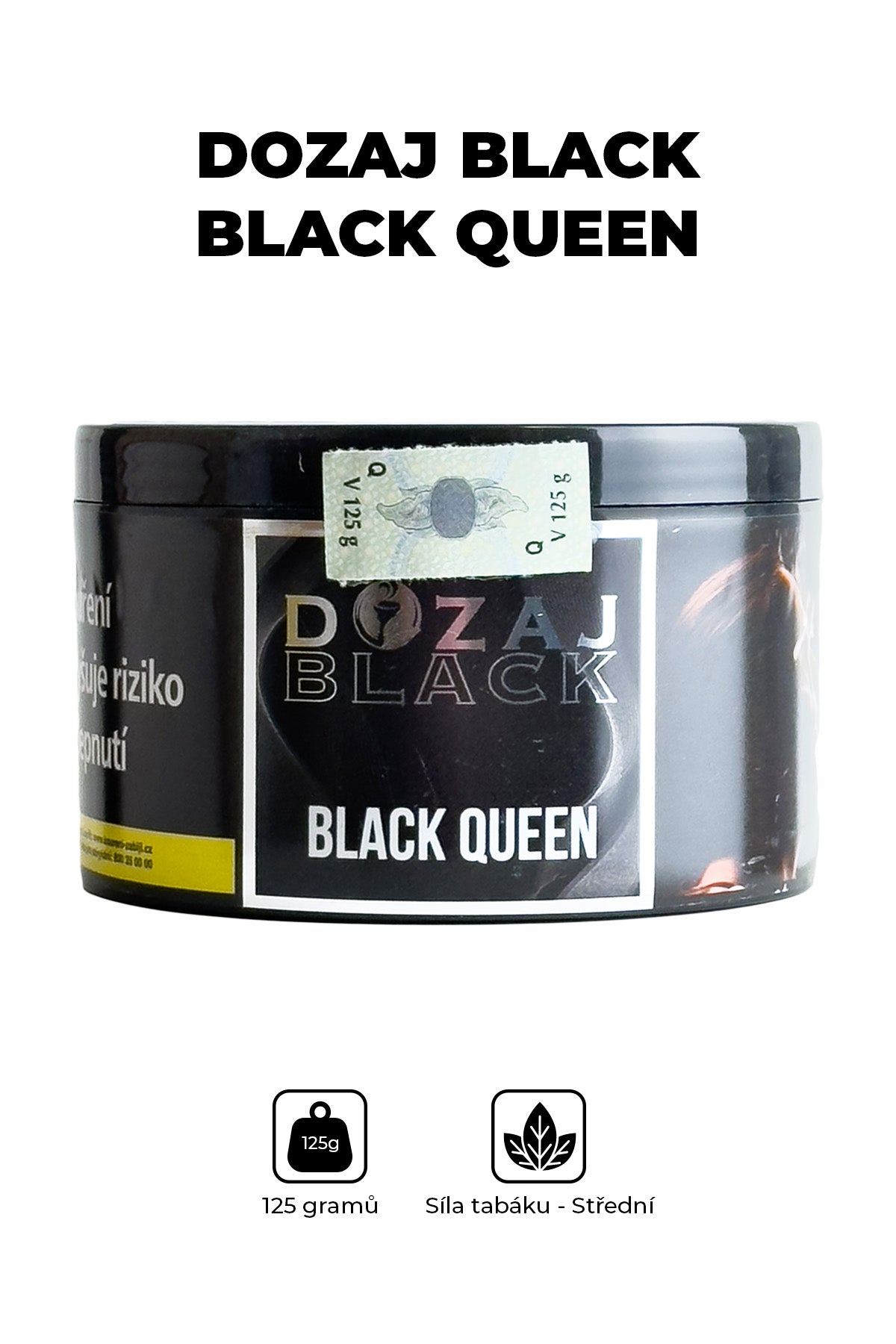 Tabák - Dozaj Black 125g - Black Queen