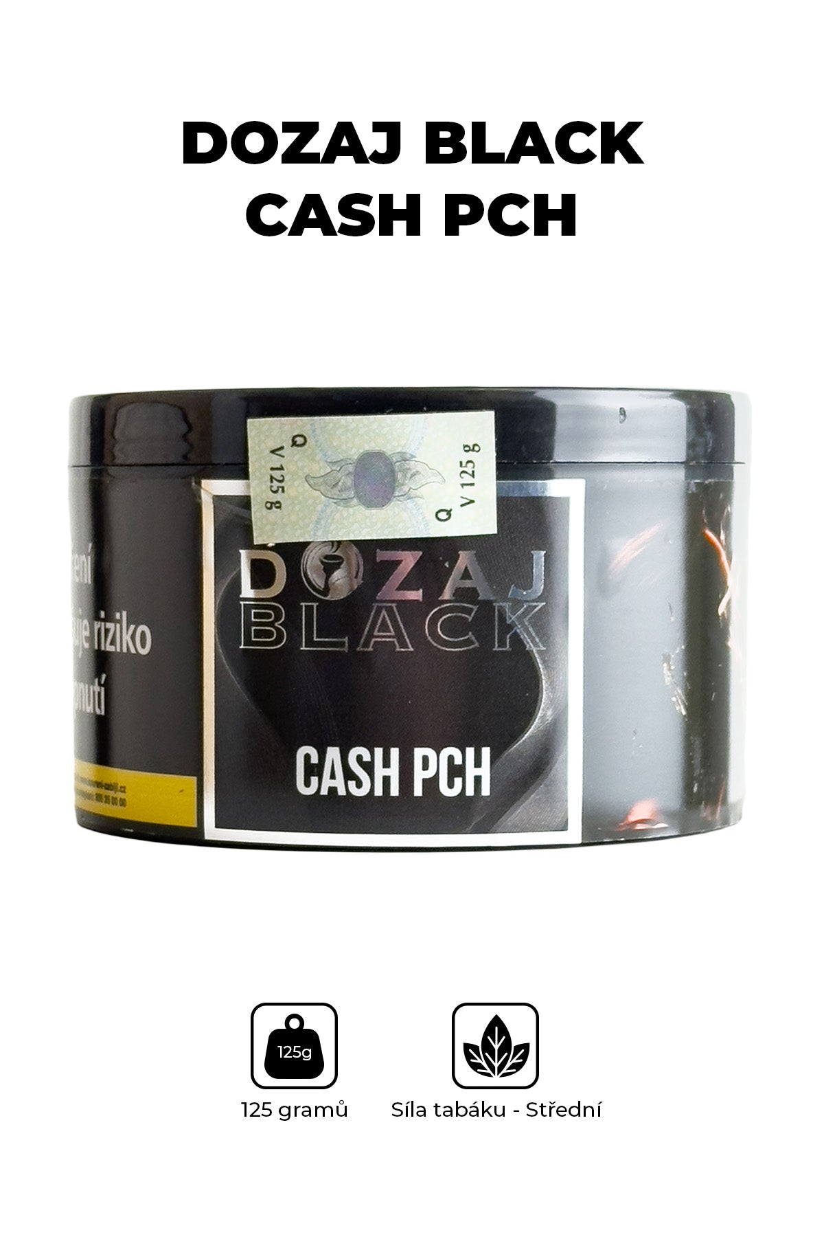 Tabák - Dozaj Black 125g - Cash Pch