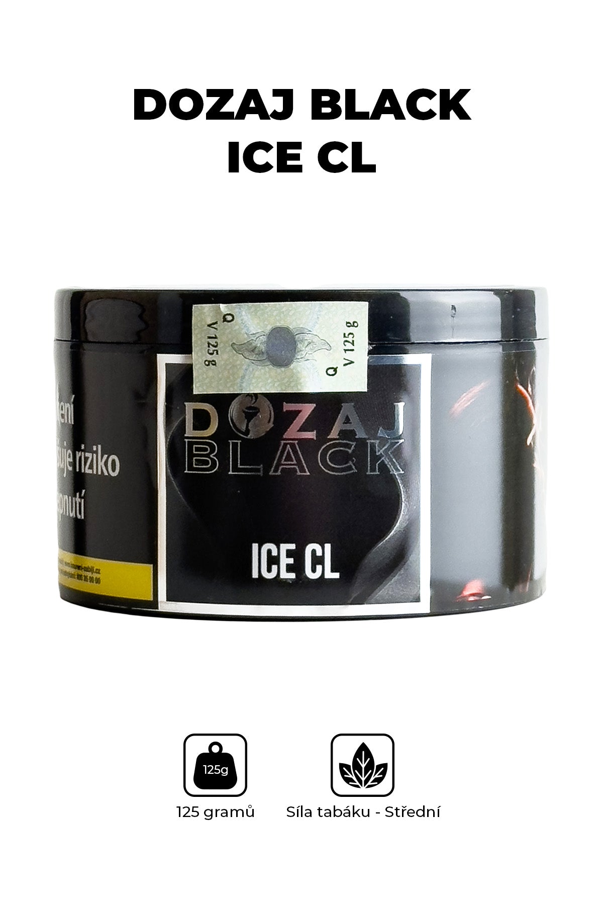 Tabák - Dozaj Black 125g - Ice Cola