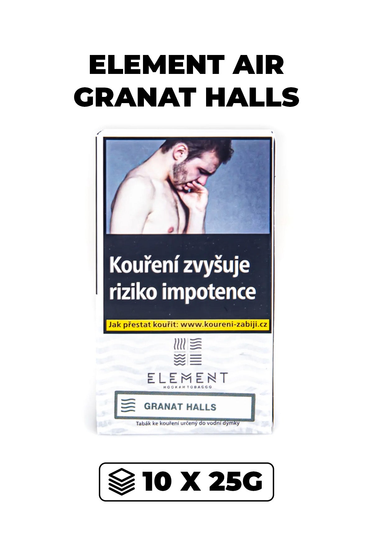 Tobacco - Element Air 10x25g - Granat Halls
