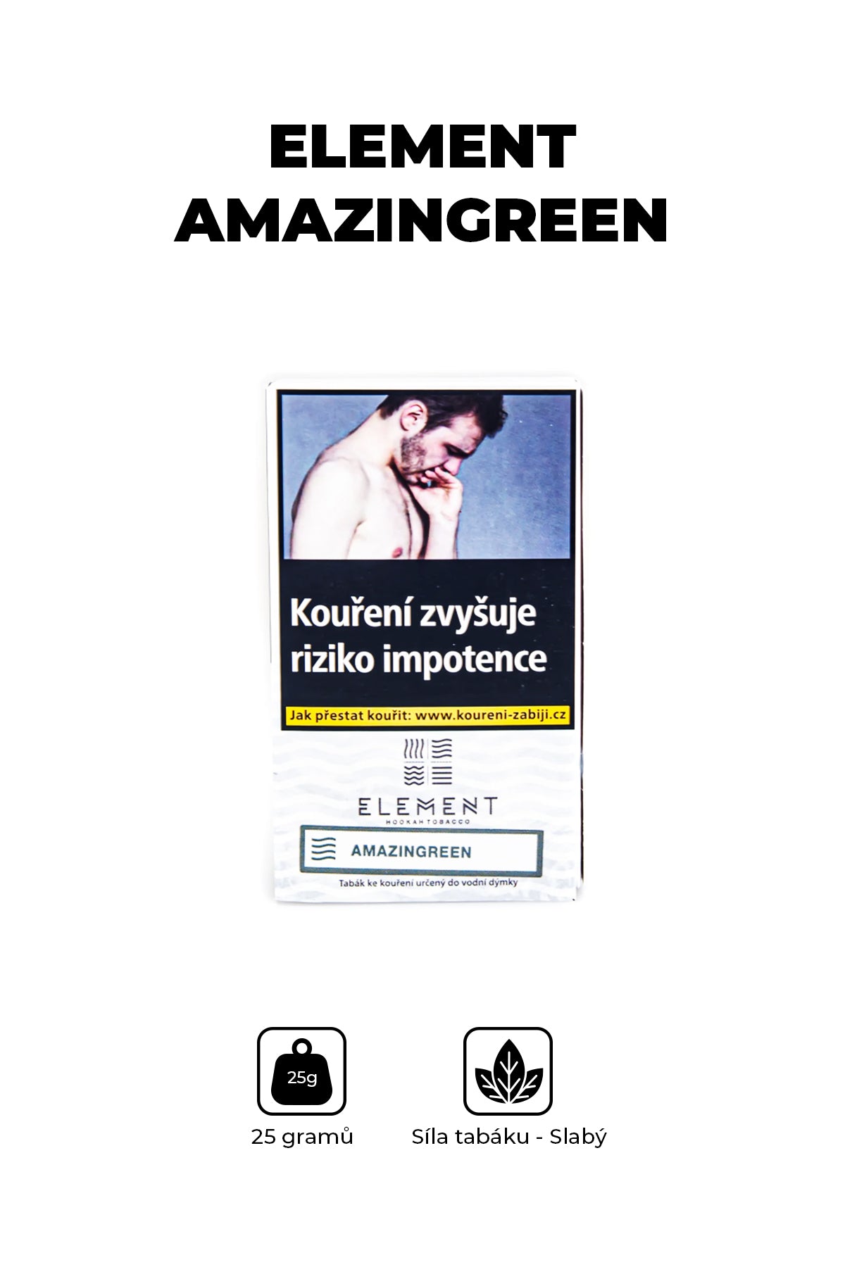 Tobacco - Element Air 25g - Amazingreen