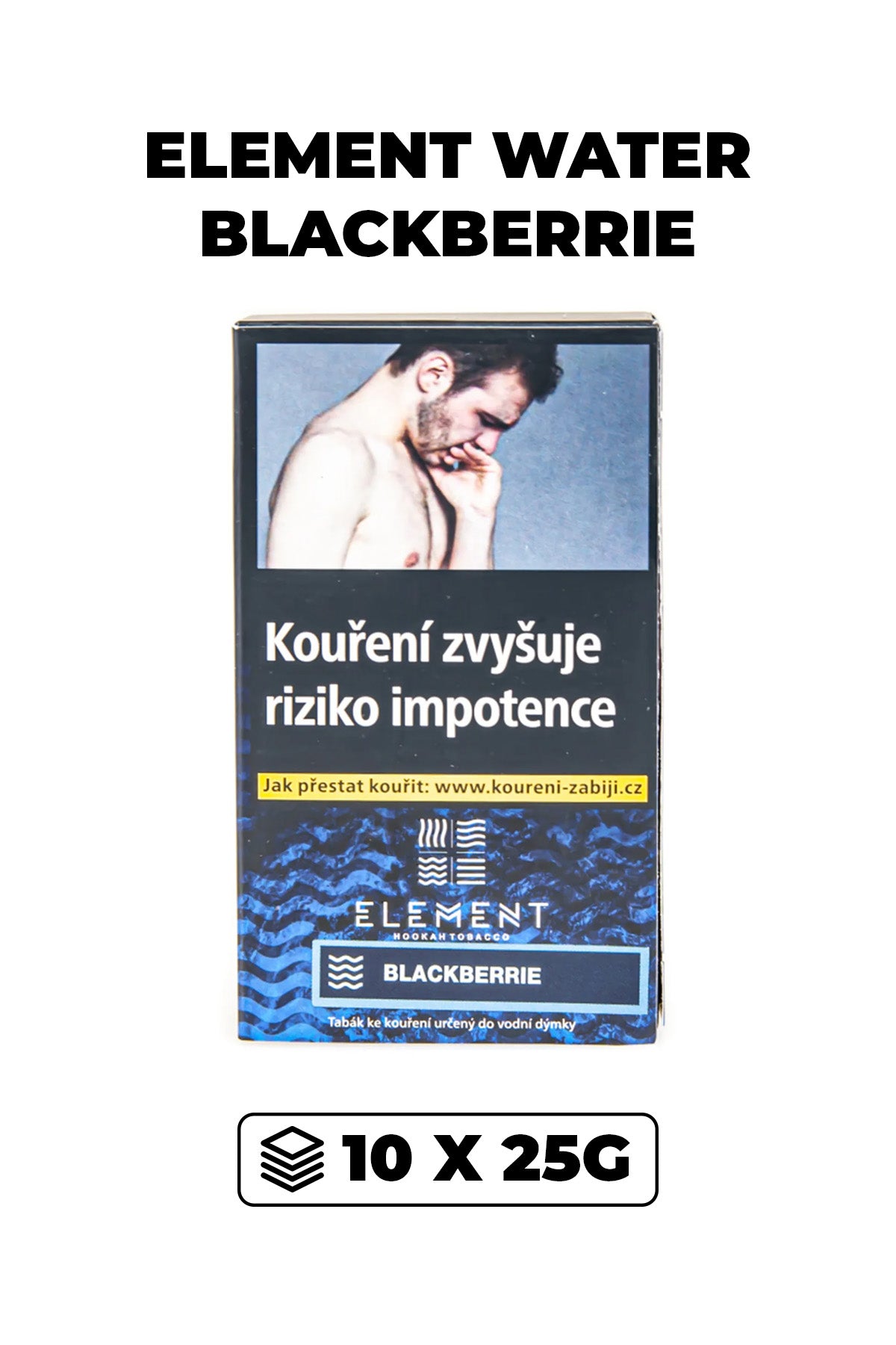 Tobacco - Element Water 10x25g - Blackberrie