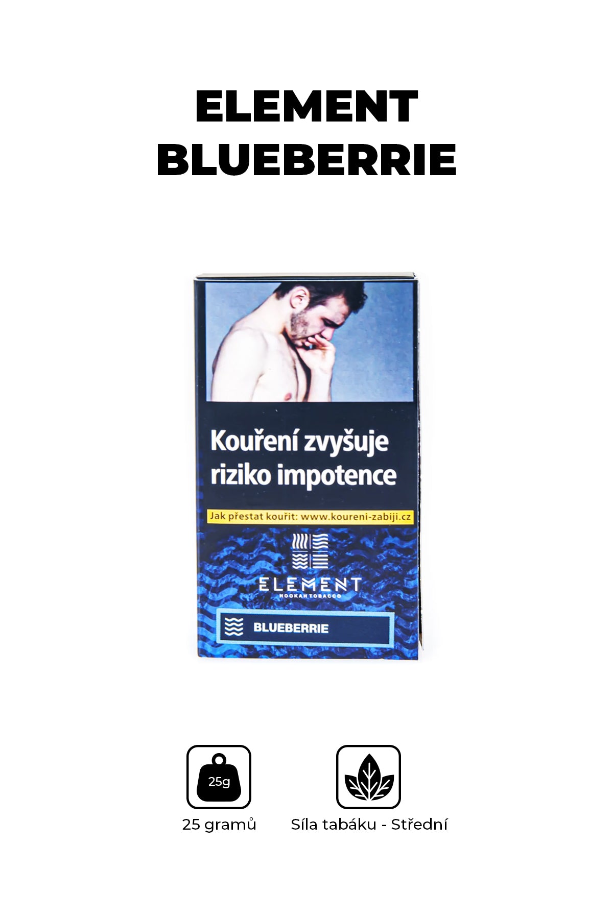Tobacco - Element Water 25g - Blueberrie