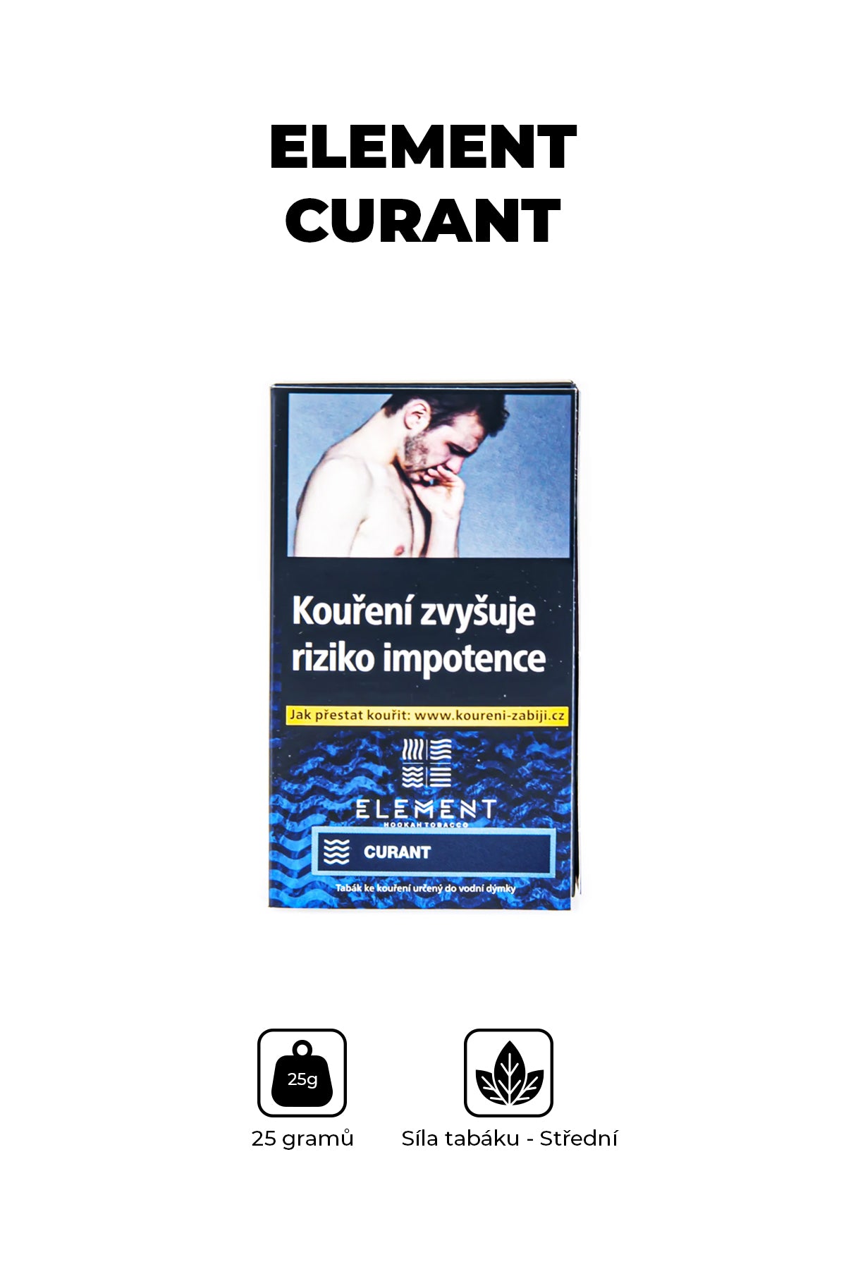 Tobacco - Element Water 25g - Curant