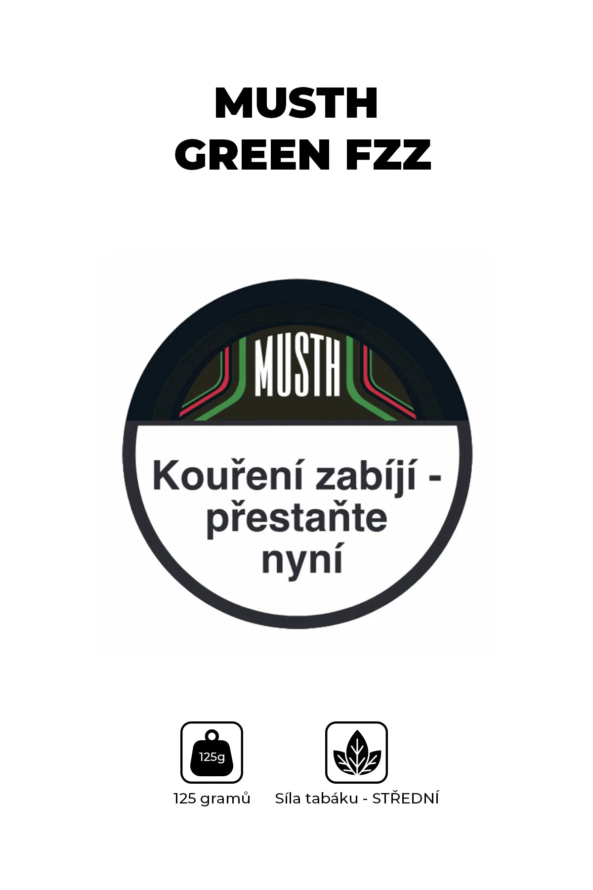 Tobacco - MustH 125g - Green Fzz