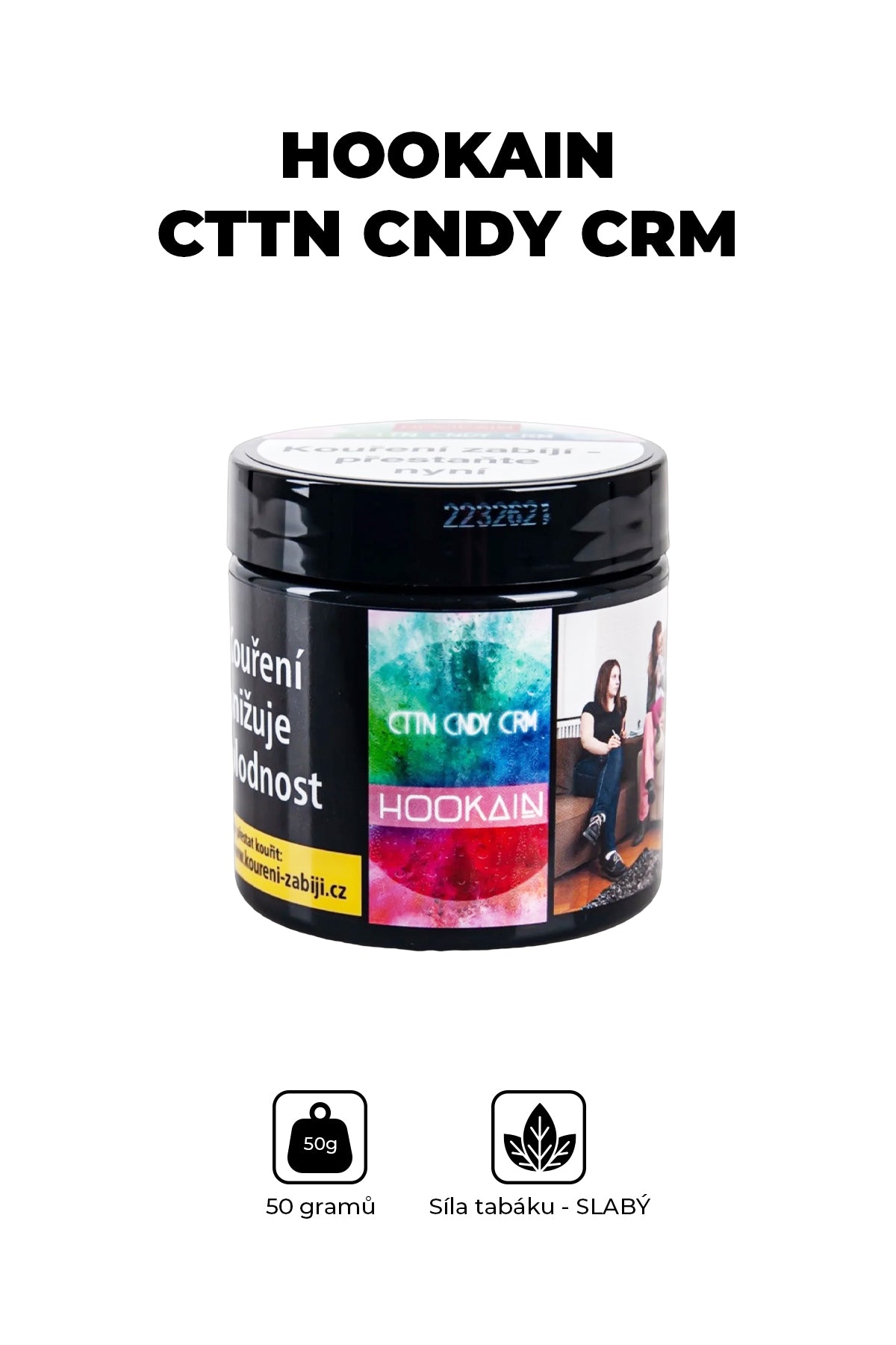 Tabák - Hookain 50g - Cttn Cndy Crm