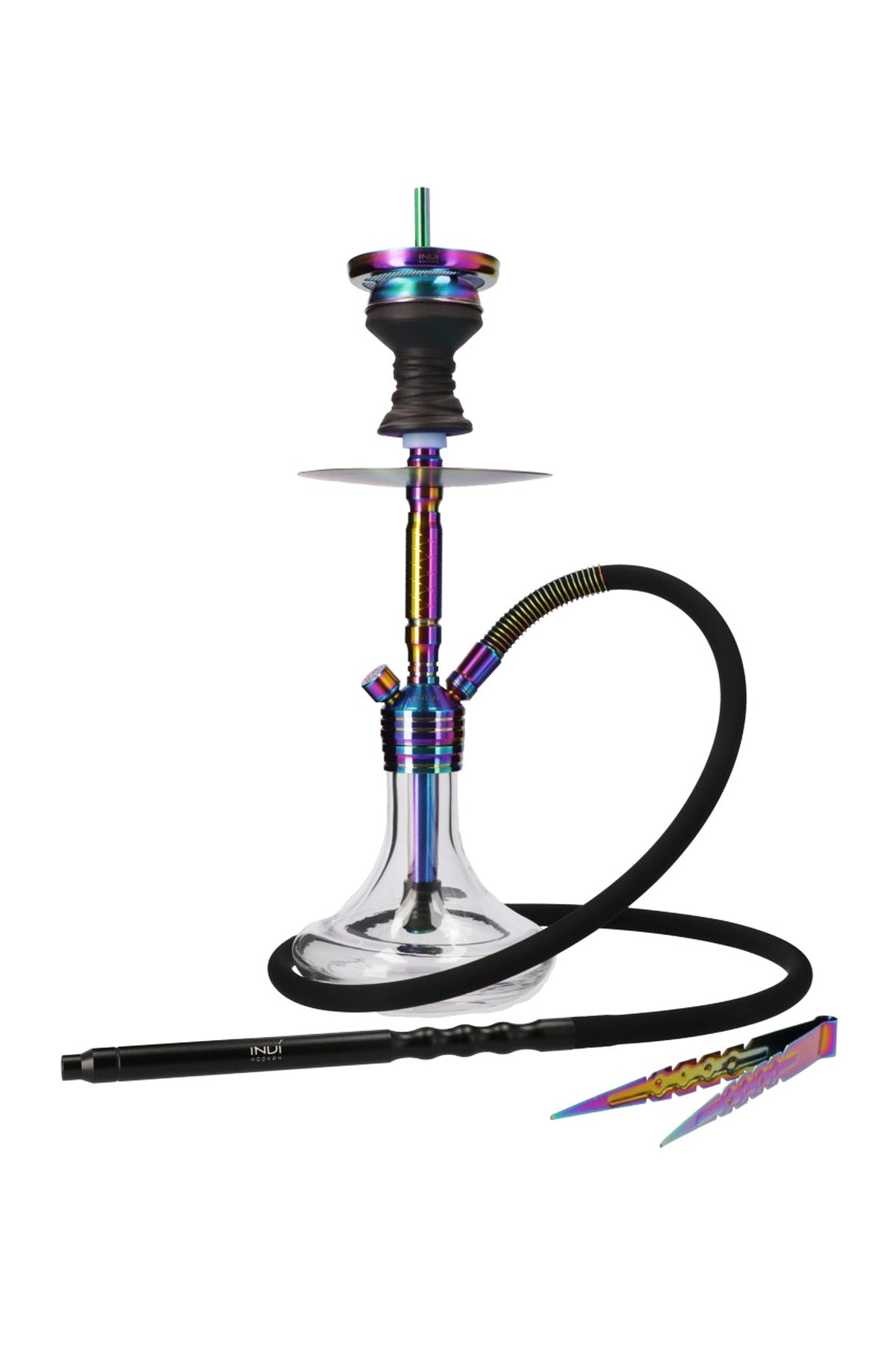 Hookah - INVI Paradox V2 Steel Rainbow Blue Clear
