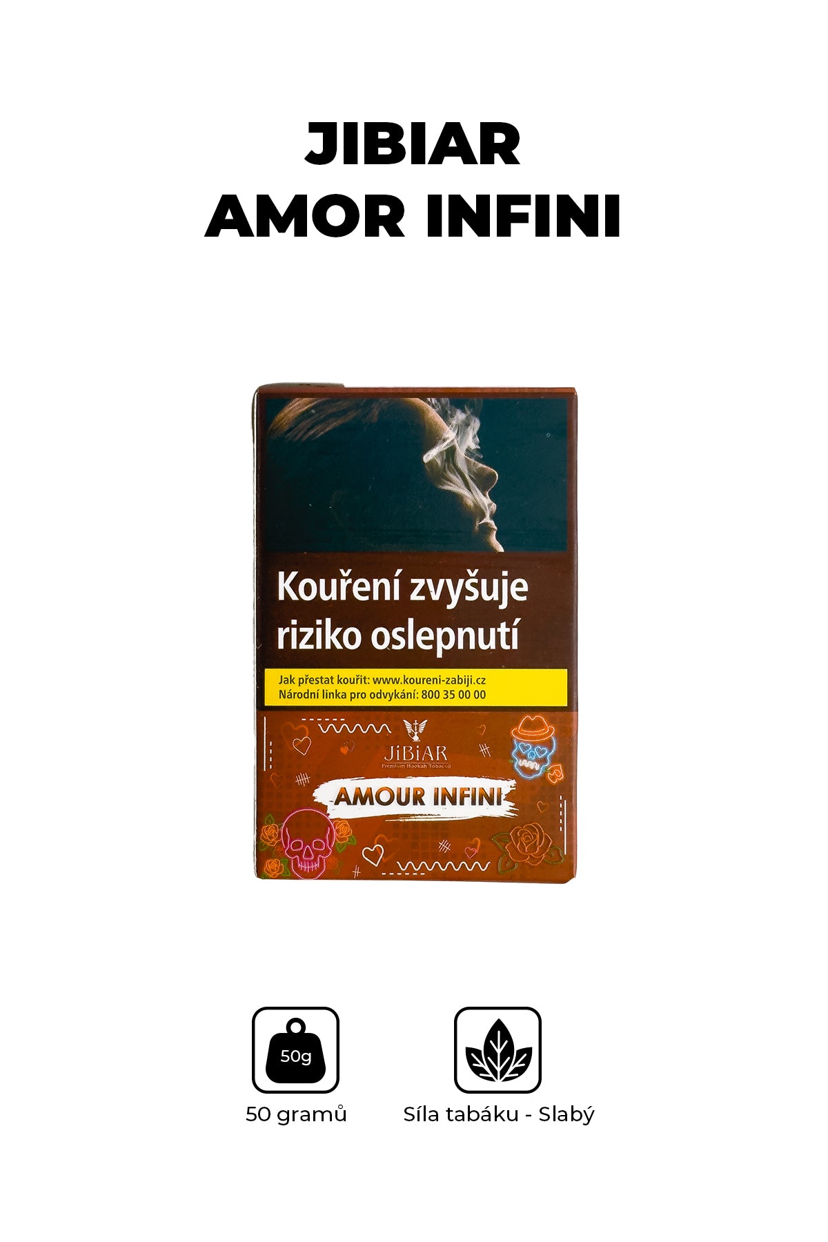 Tabák - Jibiar 50g - Amor Infini