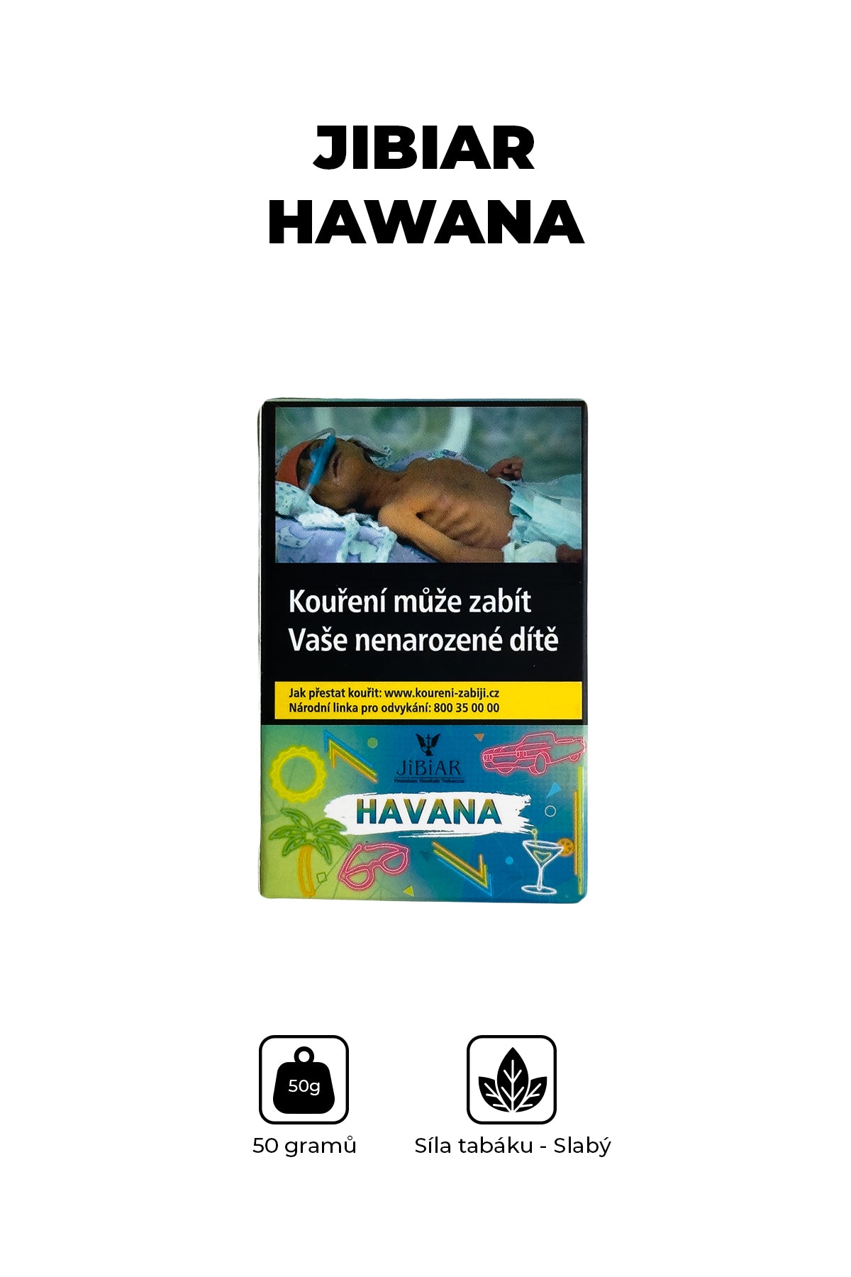 Tabák - Jibiar 50g - Hawana