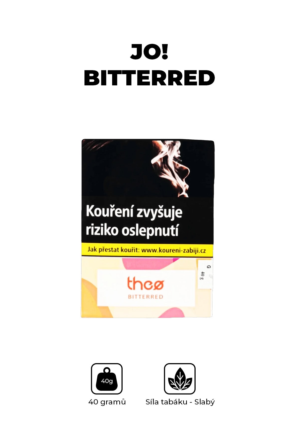 Tabák - Jo! 40g - Bitterred