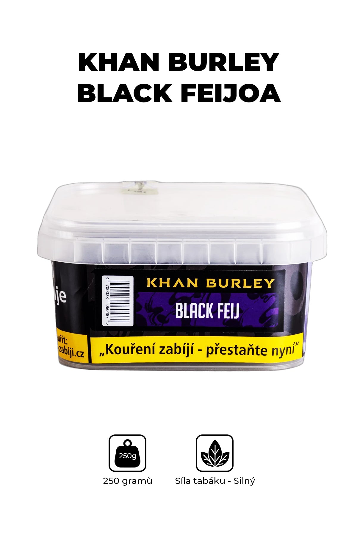 Tobacco - Khan Burley 250g - Black Feijoa