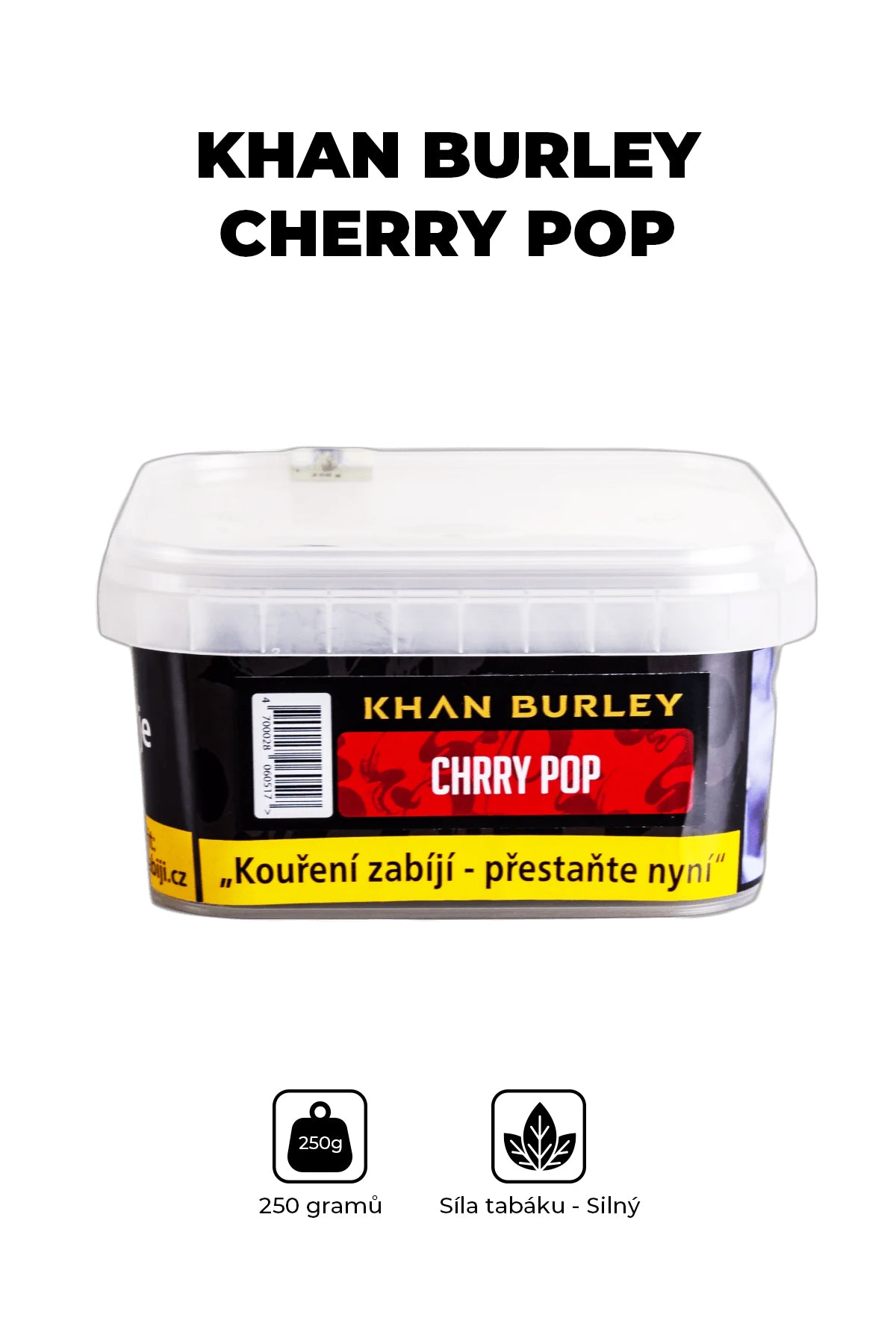 Tobacco - Khan Burley 250g - Cherry Pop