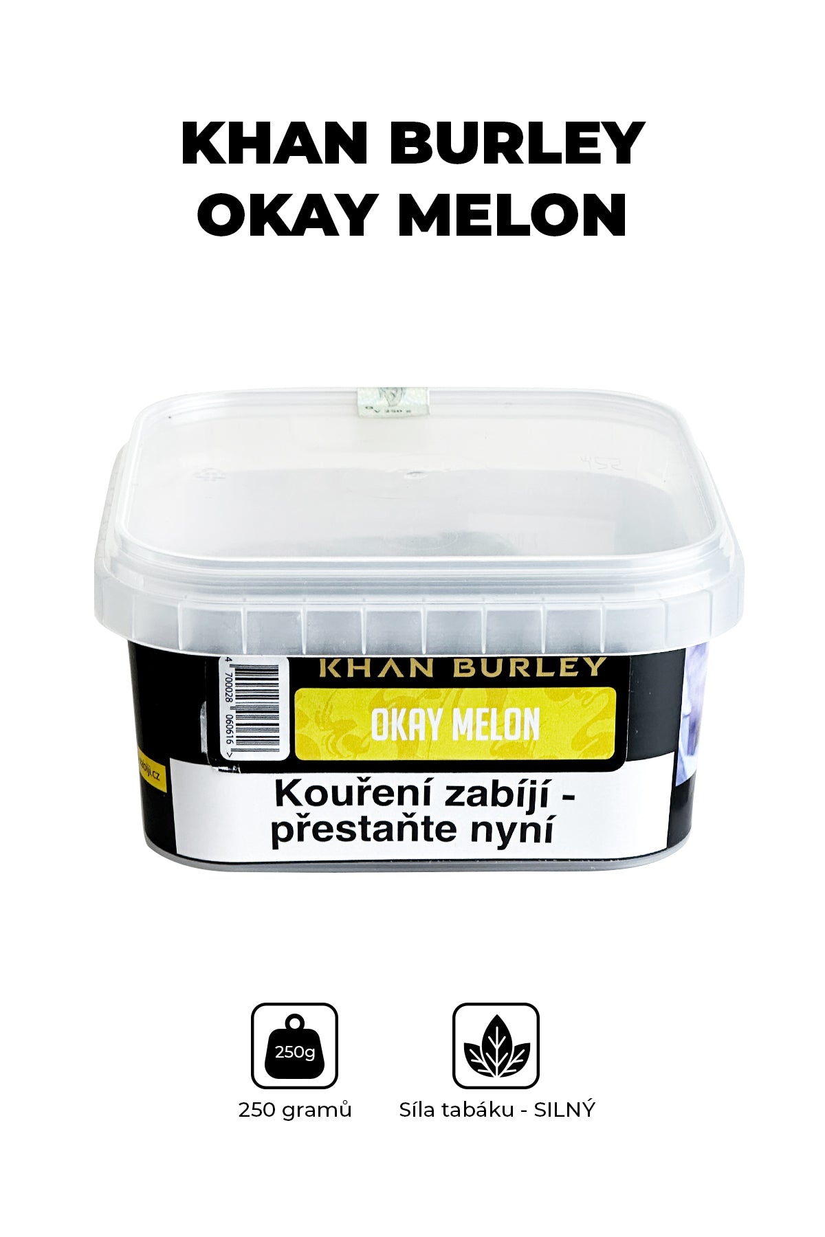 Tabák - Khan Burley 250g - Okay Melon