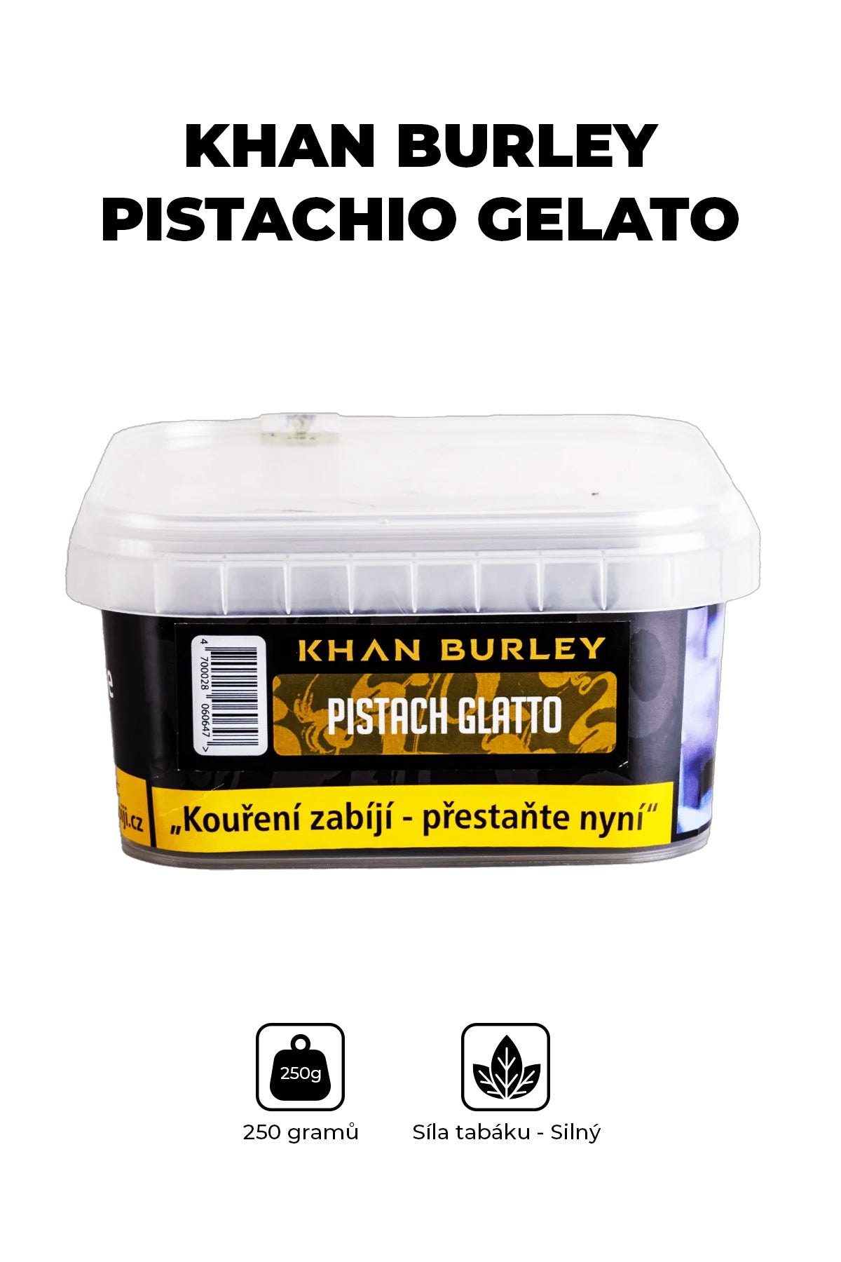 tobacco gelato - Khan Burley 250g - Pistachio Darkside Darkside Ice Cream Hookah