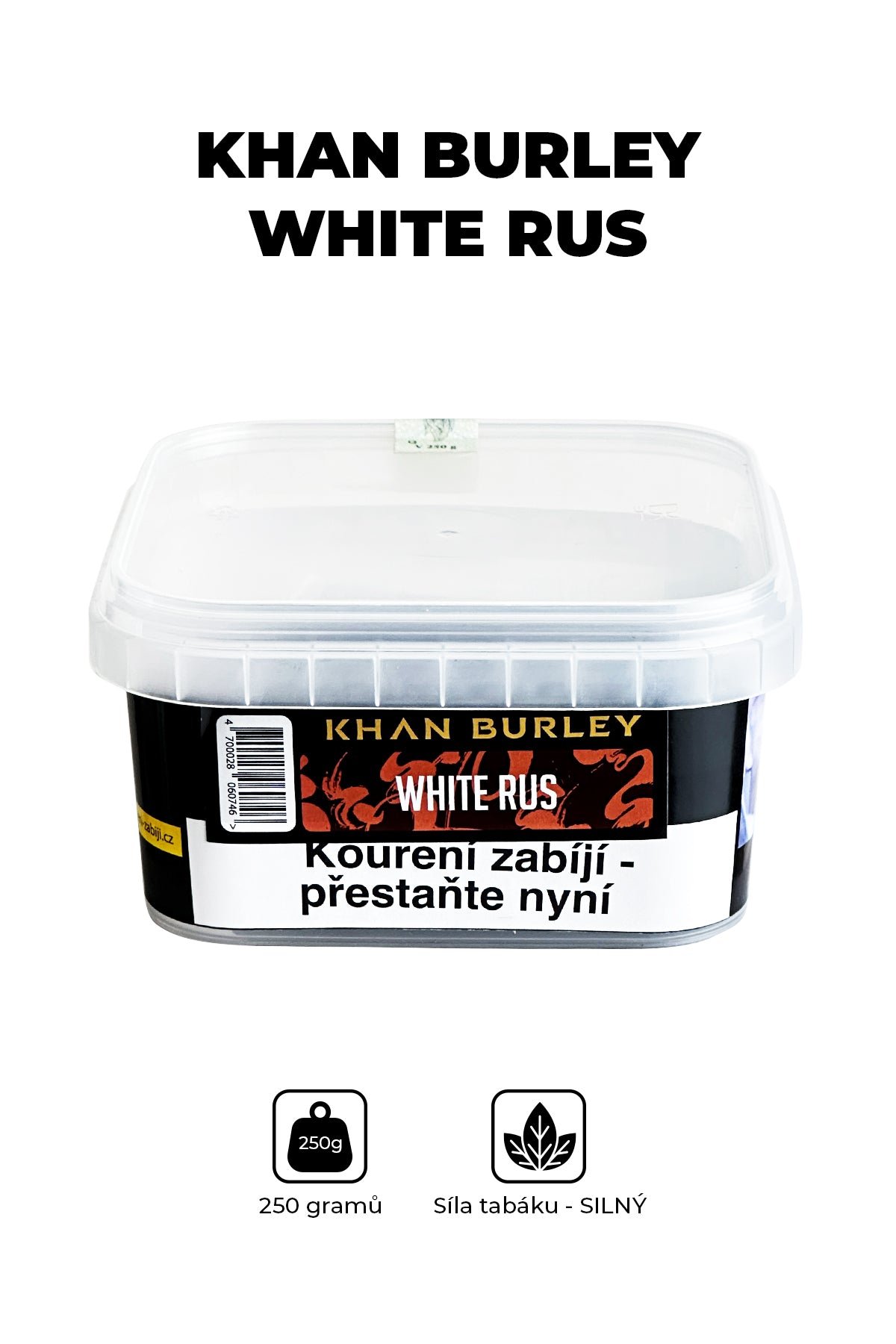 Tabák - Khan Burley 250g - White Russian