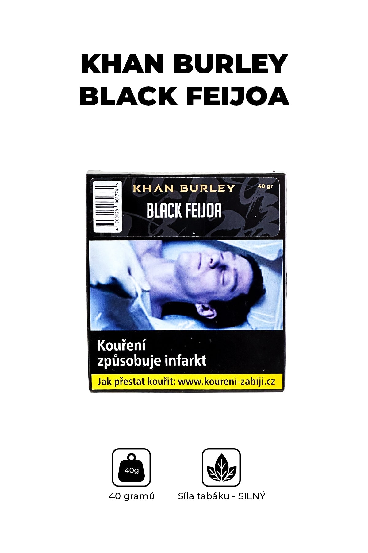 Tobacco - Khan Burley 40g - Black Feijoa