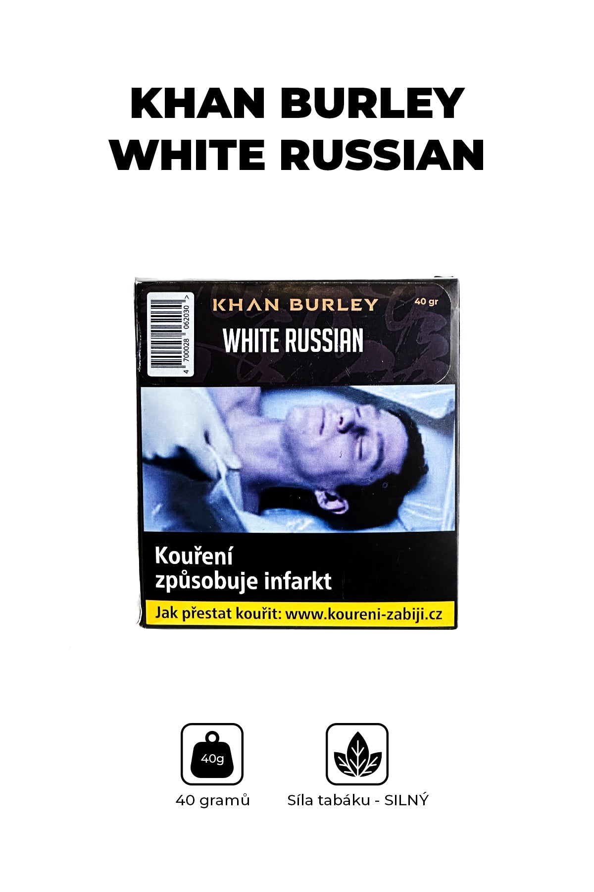Tobacco - Khan Burley 40g - White Russian