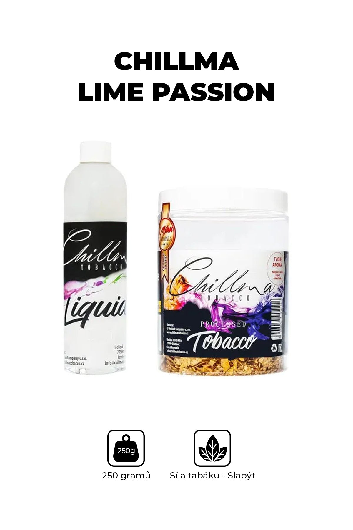 Tobacco - Chillma RTM 250g - Lime Passion