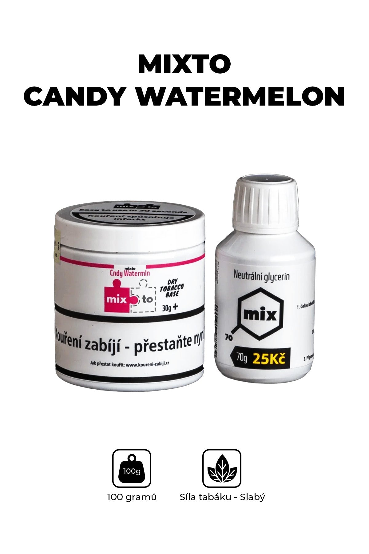 Tobacco - Mixto Candy Watermelon 30g + glycerin - Izzy Smoke Tobacco - Mixto Candy Watermelon 30g + glycerin - Izzy Smoke