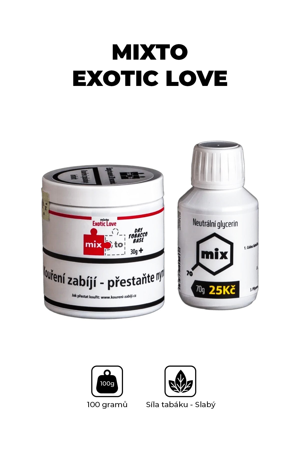 Tabák - Mixto Exotic Love 30g + glycerin