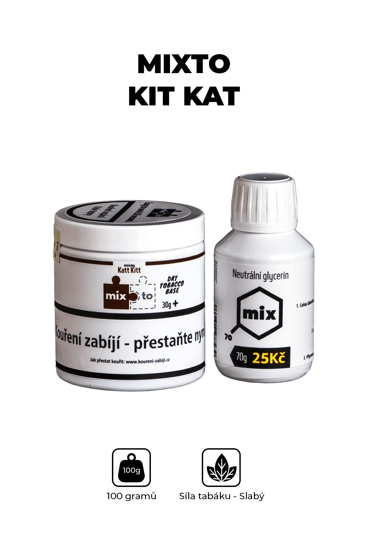 Tabák - Mixto Kit Kat 30g + glycerin