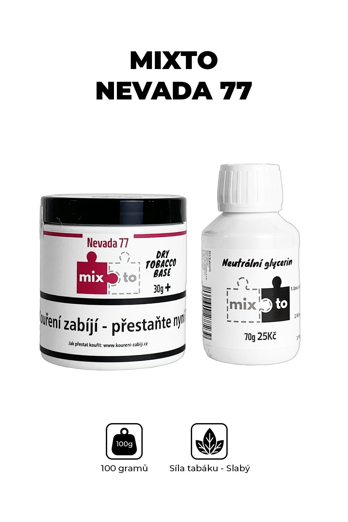 Tabák - Mixto Nevada 30g + glycerin