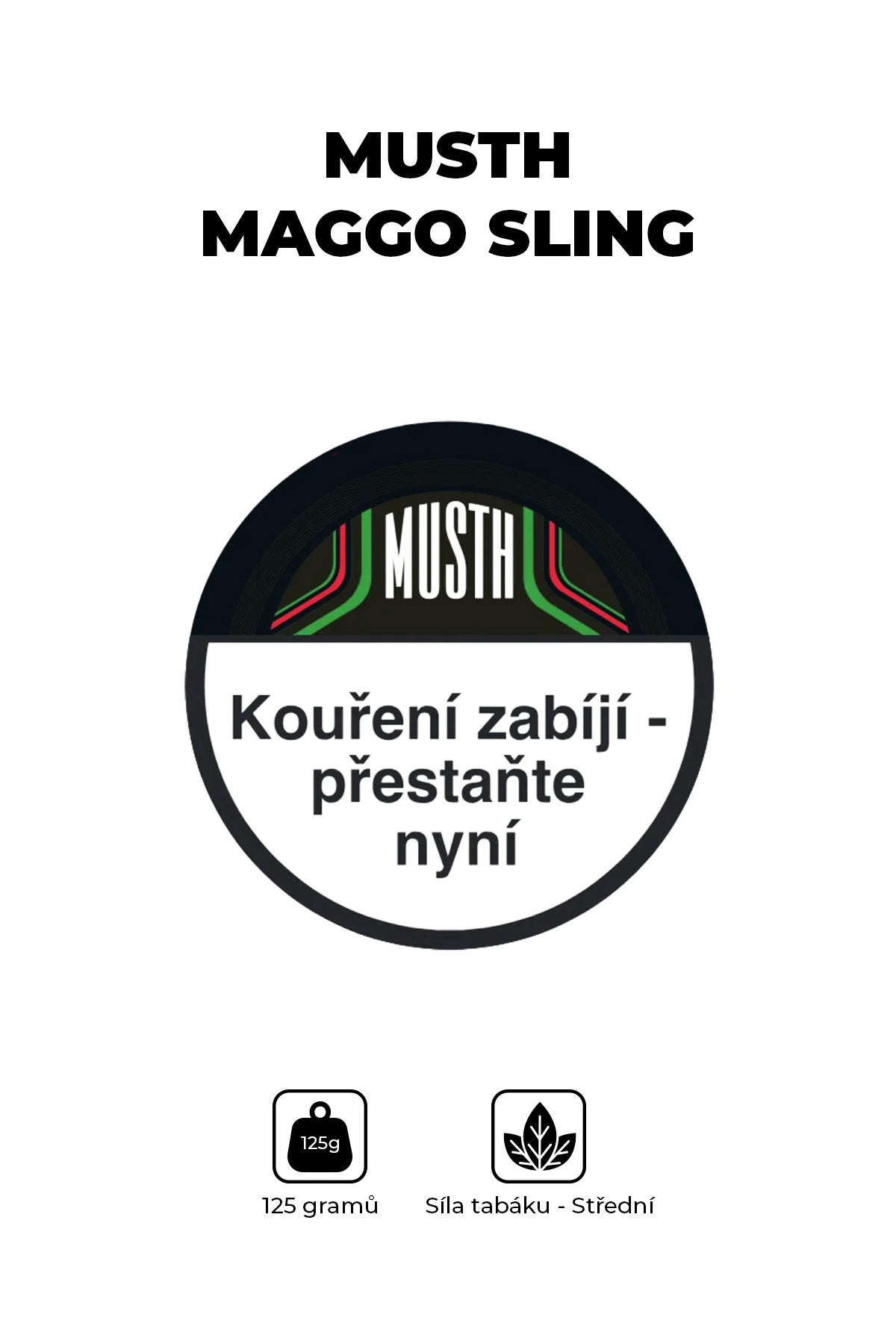 Tabák - MustH 125g - Maggo Sling
