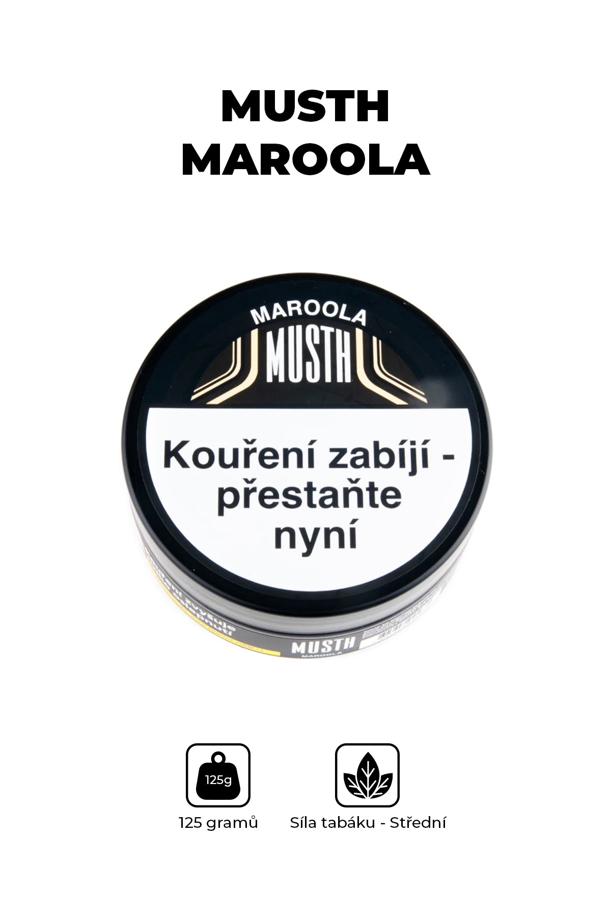 Tobacco - MustH 125g - Maroola