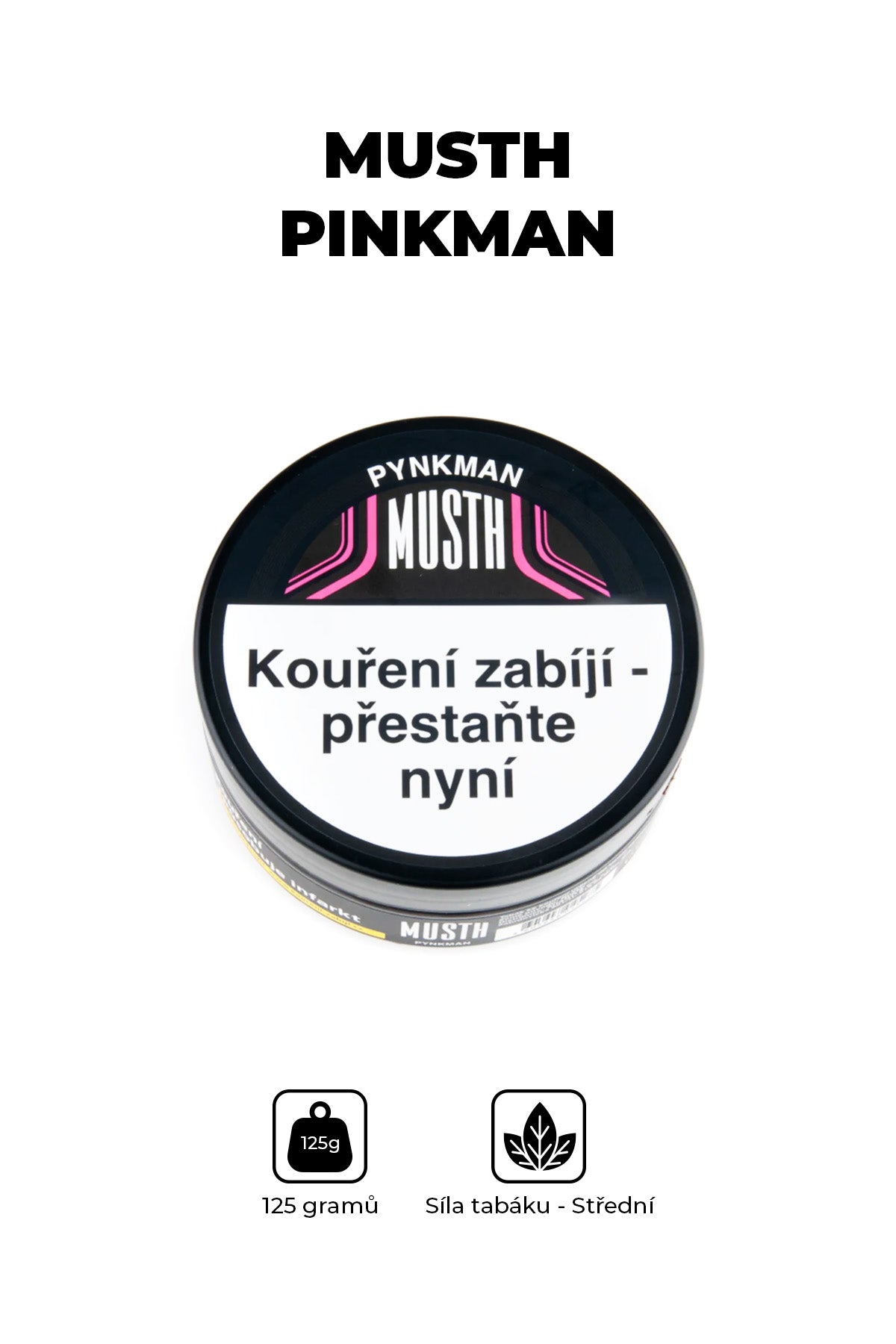 Tabák - MustH 125g - Pynkman