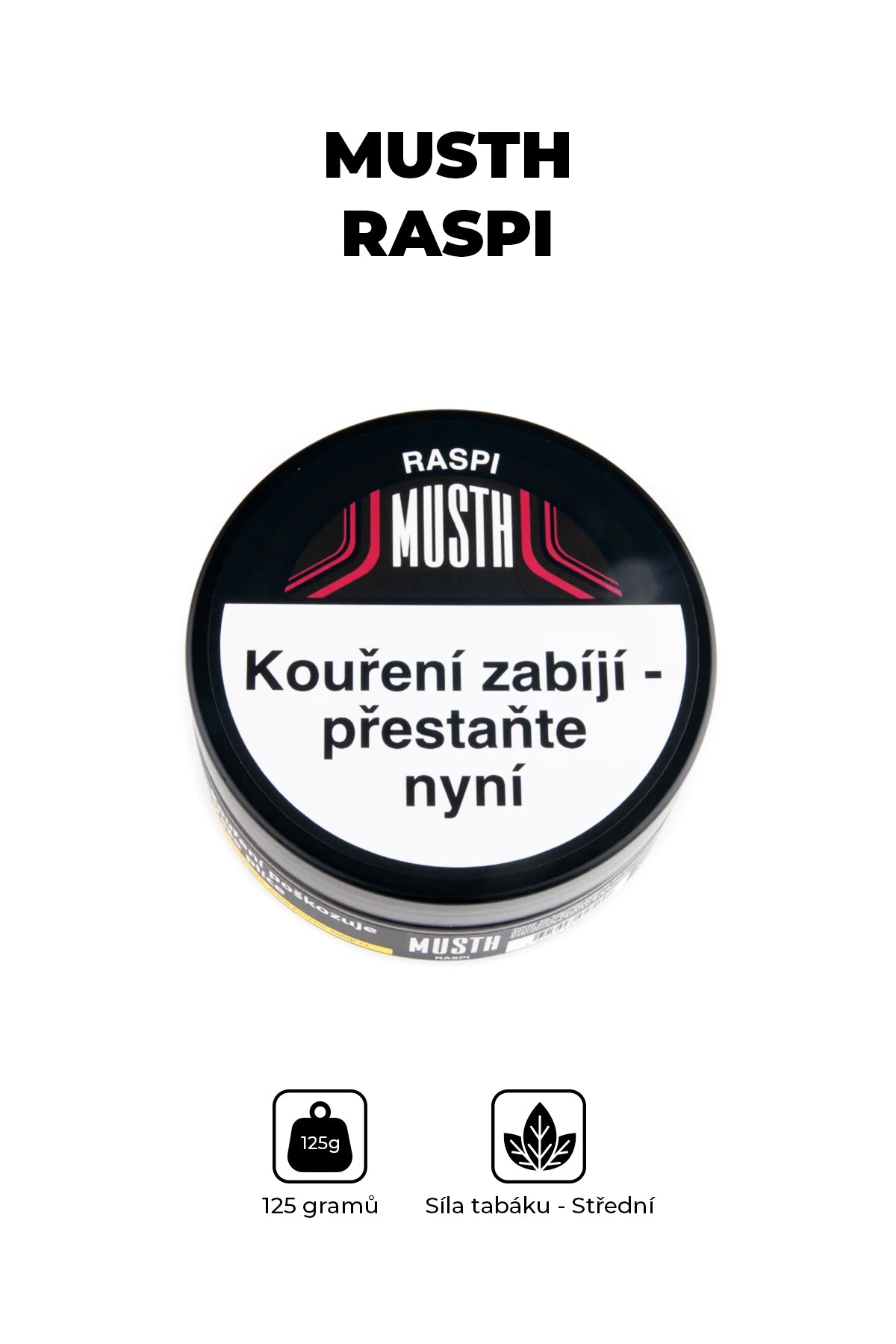 Tobacco - MustH 125g - Raspi