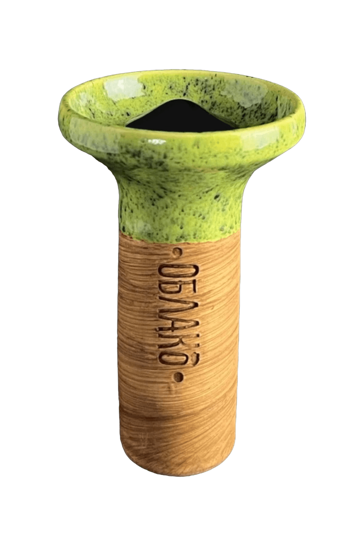 Bowl - Oblako Flow Black on Green Splash
