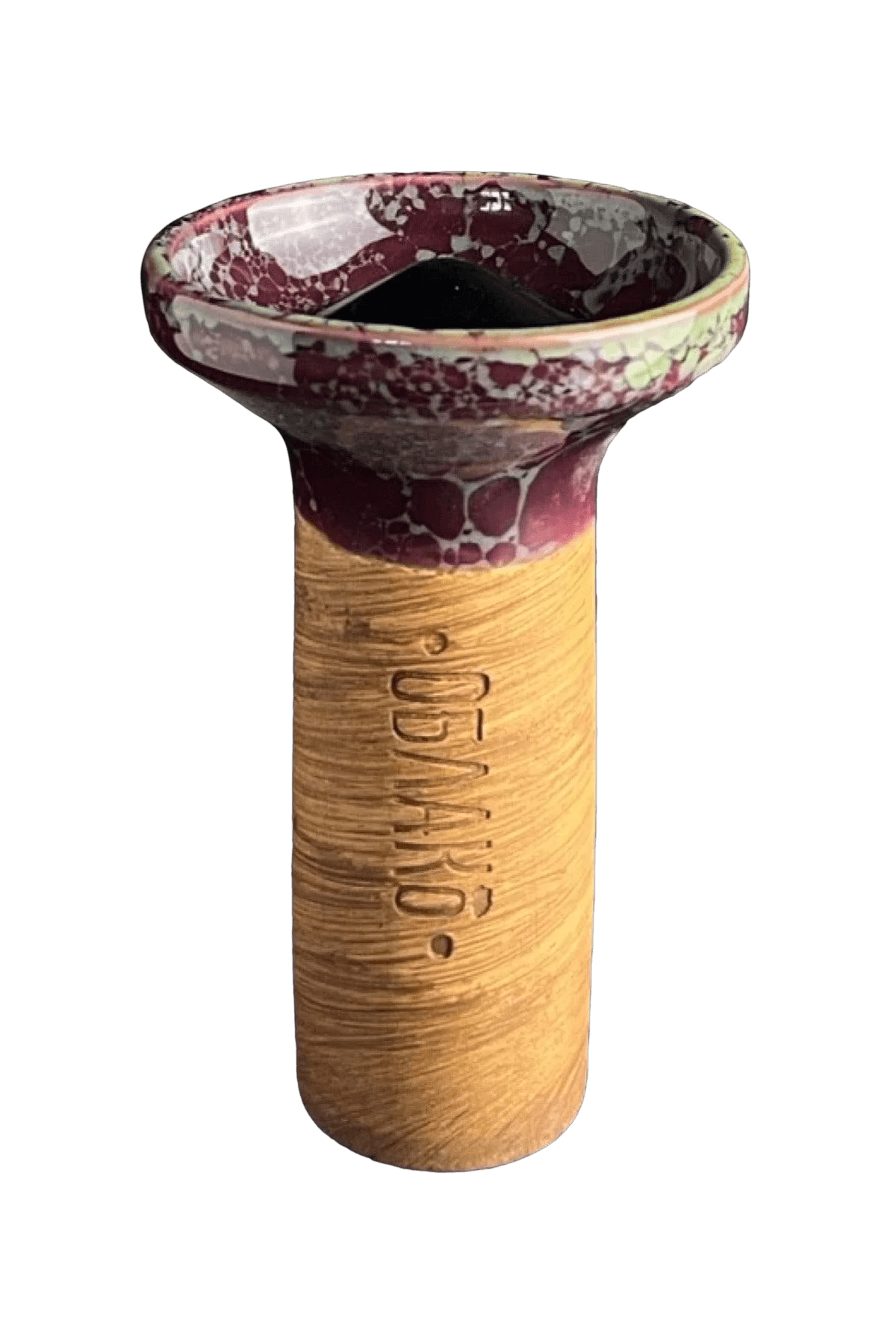 Bowl - Oblako Flow Black on Marble Gray-Vinous