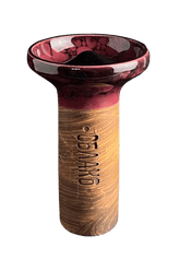 Bowl - Oblako Flow Black on Marble Vinous