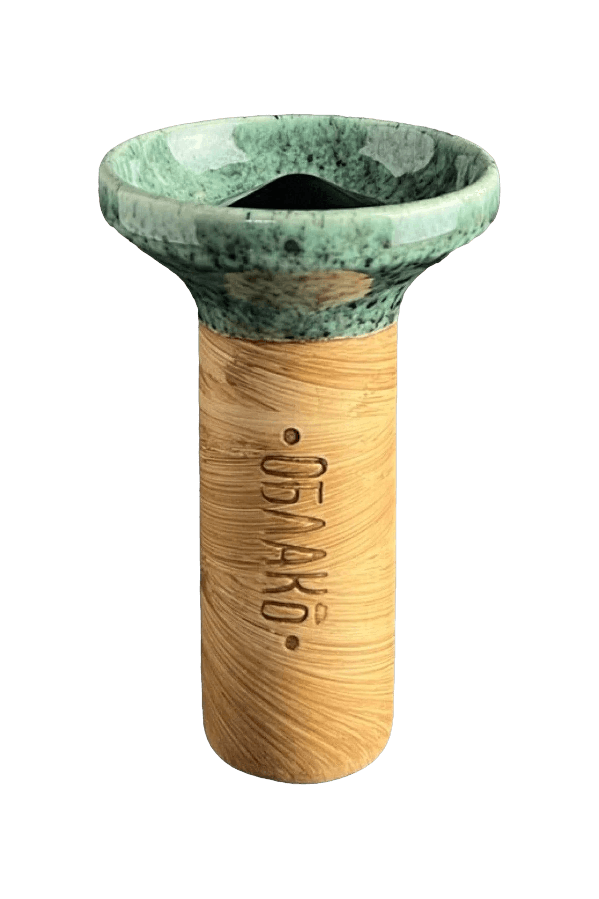 Bowl - Oblako Flow Black on Turquoise