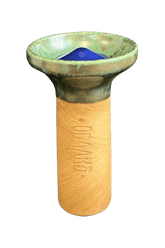 Bowl - Oblako Flow Blue on Bronze-Green