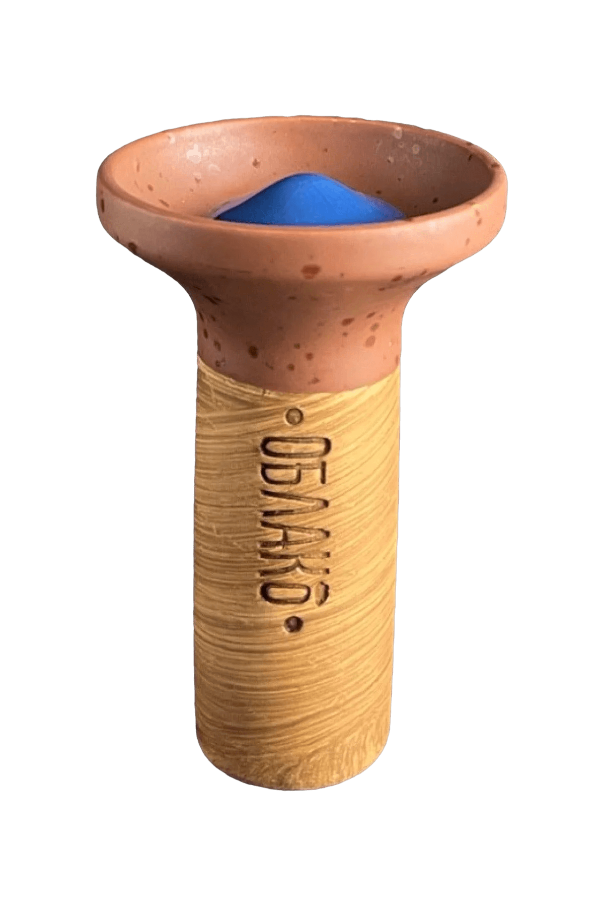 Bowl - Oblako Flow Blue on Brown