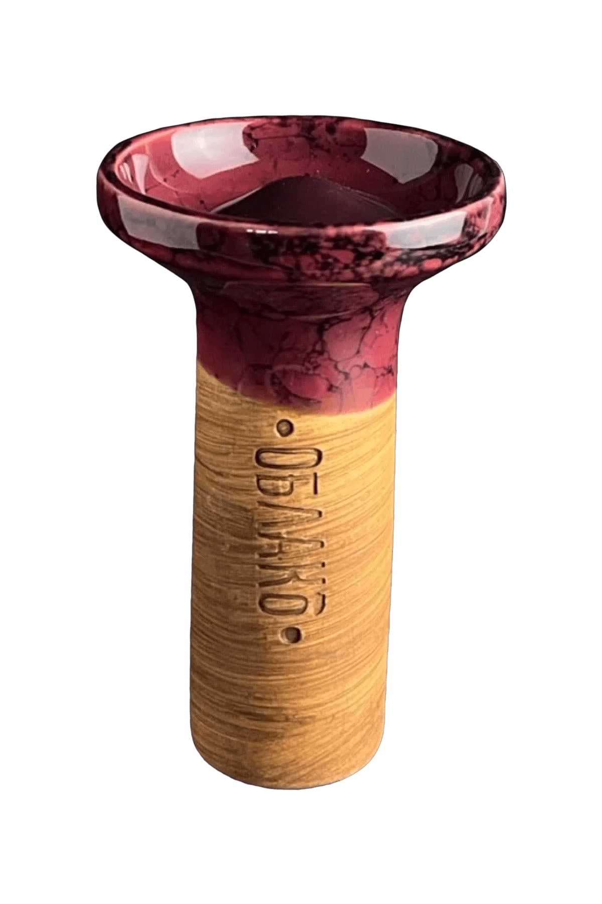Bowl - Oblako Flow Dark Vinous on Marble Vinous