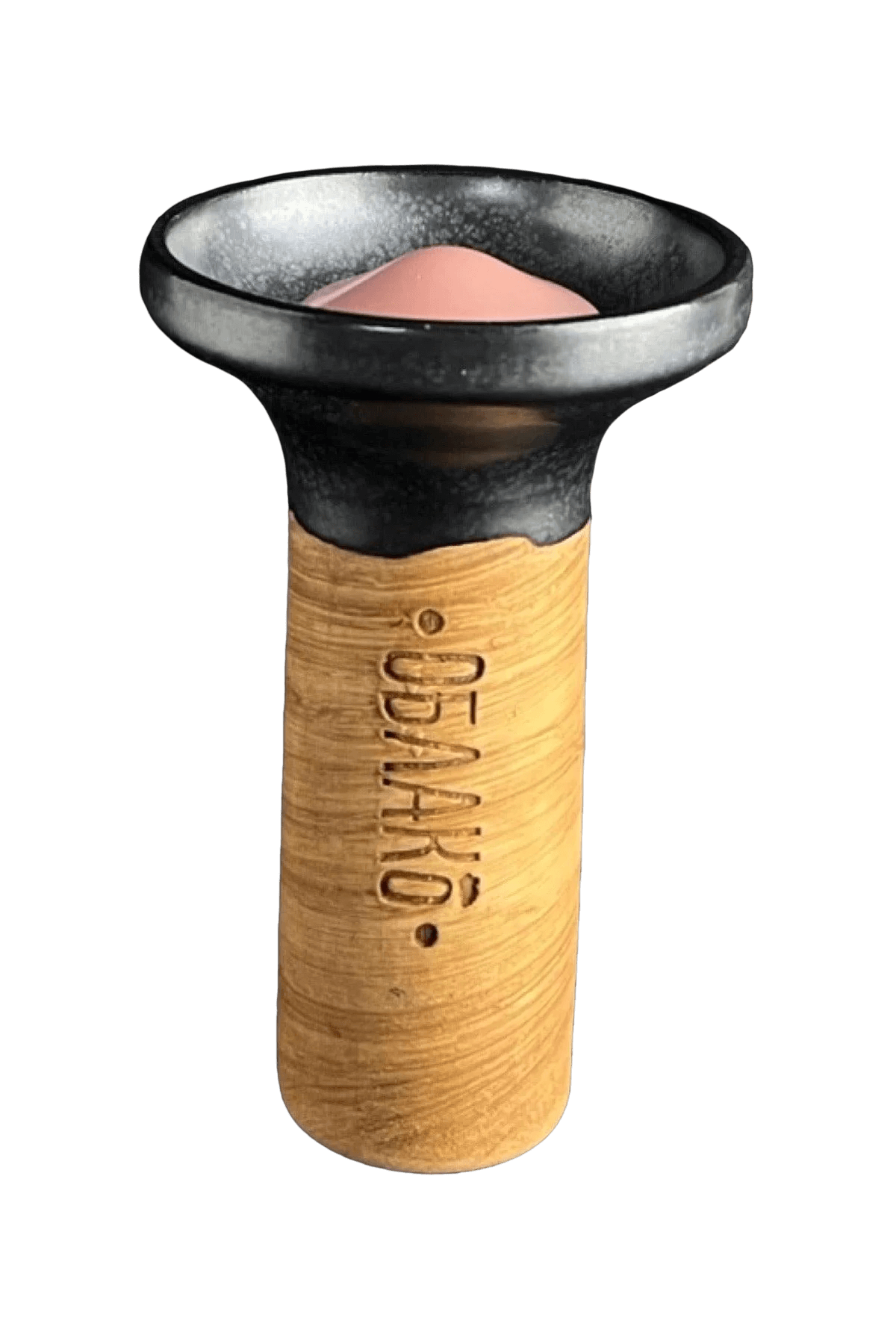 Bowl - Oblako Flow Light Pink on Black