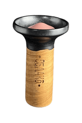 Bowl - Oblako Flow Light Pink on Black