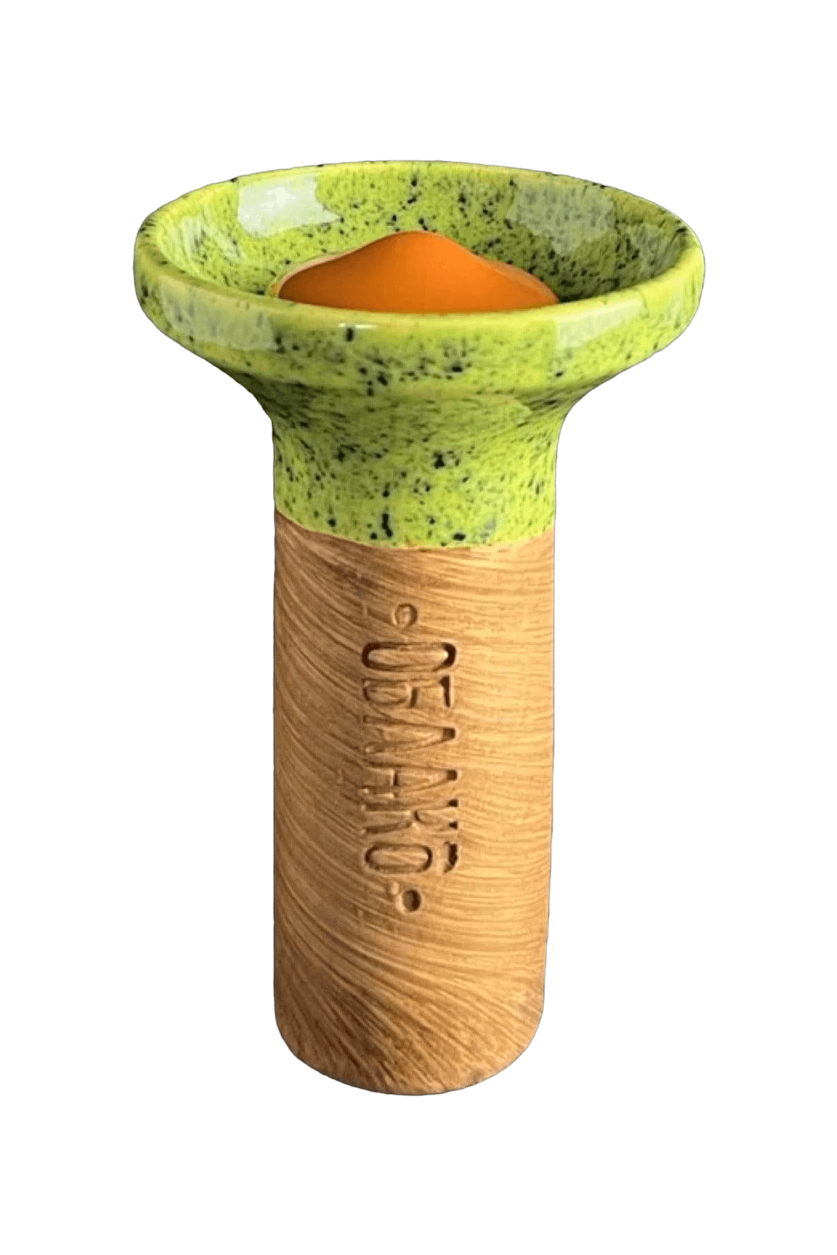 Bowl - Oblako Flow Orange on Green Splash